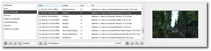 Enlarge! Backup folder panel