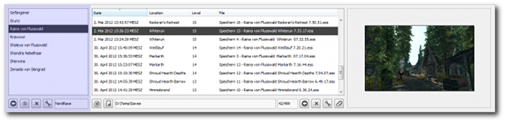 Character list Character list